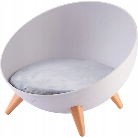 Lit pour chien PETSTORY Scandinave Gris sur pieds (1/5)