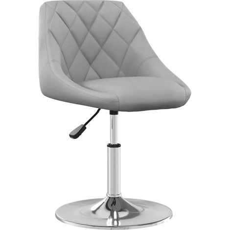 Chaises pivotantes à manger  Chaise de cuisine lot de 6 Gris clair Velours (1/5)