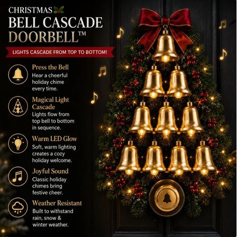 Christmas Bell Cascade Doorbell - Christmas Bell Cascade Doorbell