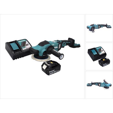 Makita DPO 600 RG1 Pulidora excéntrica a batería 18 V 150 mm XPT Brushless + 1 batería de 6,0 Ah + cargador (1/5)