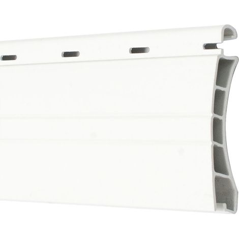 Jalousielamelle "PR24", 2 Meter lang, 39x8mm, aus weißem PVC