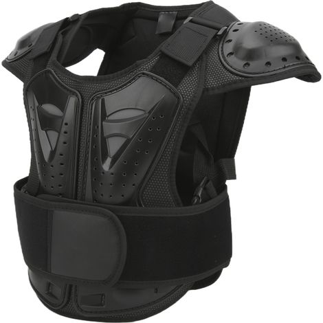 Gilet de protection moto enfant, dorsale et plastron amovibles, confortable pour vélo et VTT, taille M,équipement de sécurité cycliste pour garçons et filles.
