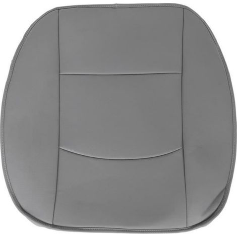 Housse de siège avant de voiture en cuir PU, coussin de remplacement protecteur pour siège avant auto, couleur gris, pièce de protection pour habitacle (1/4)