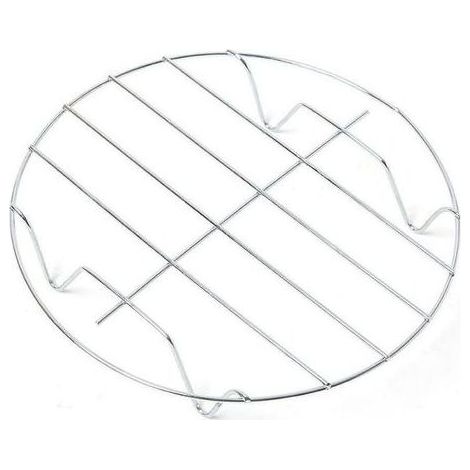 Grille ronde en acier inoxydable 23 cm Support universel pour micro ondes, four, barbecue et réfrigérateur Accessoire de cuisson multifonction (1/5)