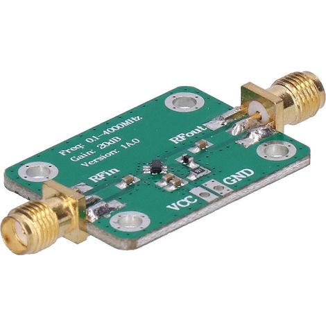 Module amplificateur de puissance RF à large bande, plage de fréquences 1-0,1-4000 MHz, faible consommation d'énergie (1/4)