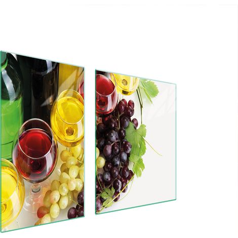 Assiette en verre et planche à découper 100x52 vin (1/5)