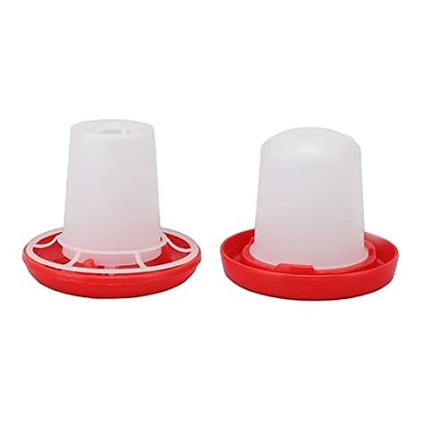 Ensemble Mangeoire et Abreuvoir pour Poussins, Seau à Eau en Plastique pour Volaille, Distributeur d'eau Automatique pour Canards, Cailles (1/5)