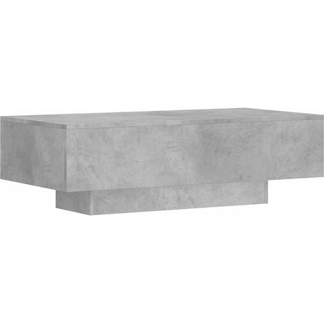 Mesa de centro de diseño moderno y contemporáneo 100 x 49,5 x 31 cm madera de ingeniería gris DEC039227