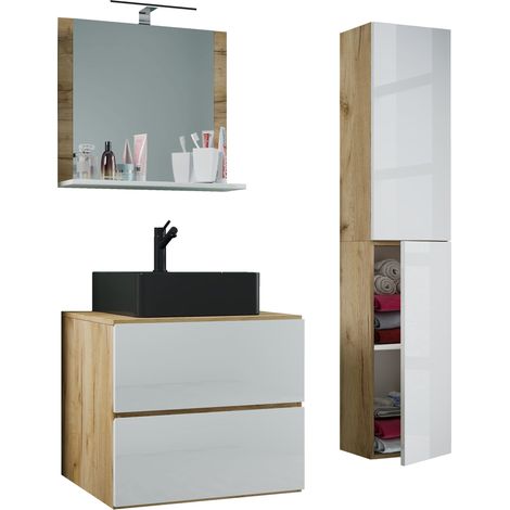 4 piezas lavabo muebles de baño Lendas 60 cm L 150x93x52 - VCM