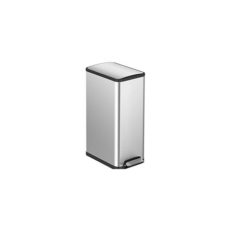 EKO - Poubelle à pédale Ecoslim 45 litres - Stainless steel Plastic - inox mat (1/3)