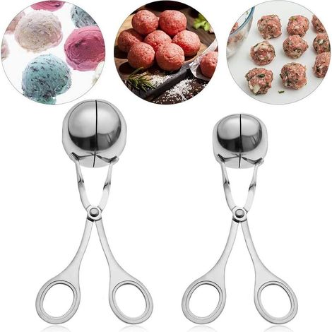 Máquina para hacer albóndigas, máquina para hacer albóndigas de acero inoxidable, antiadherente para carne, utilizada para albóndigas (1/5)