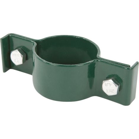 Colliers de fixation pour poteaux ronds – Acier thermolaqué – Vert ø 48mm – Lot de 6 avec vis et écrous – Filiac (1/2)