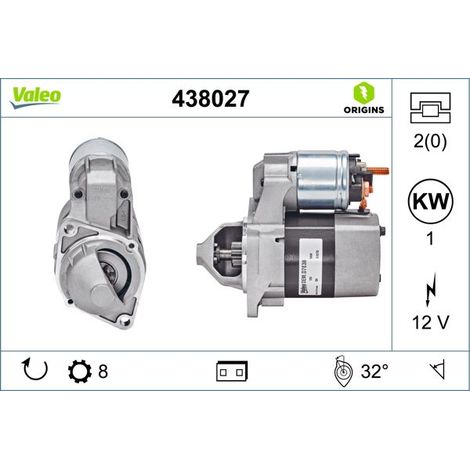 Démarreur VALEO 438027 MERCEDES-BENZ 0041518501 004151850180 0051512101 41518501