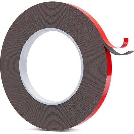 Ruban Double Face Extra Fort, 10mm 10M, Adhésif Acrylique, Imperméable, pour la Décoration du Bureau et de La Maison (1/5)