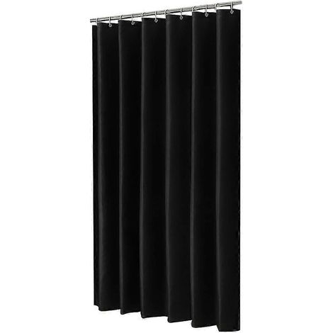 Wasserdichter Duschvorhang Badezimmer Duschvorhang-Einlage-150x180cm-Black
