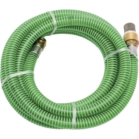 floraworld Schlauchgarnitur 7m,1" Messing-Armatur,grün (1/2)