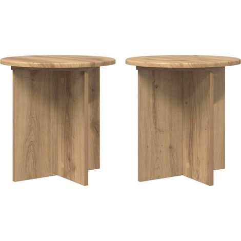 Maison Exclusive - Supporto per piante 2 pcs Rovere Artigianale 40 x 40 x 40 cm