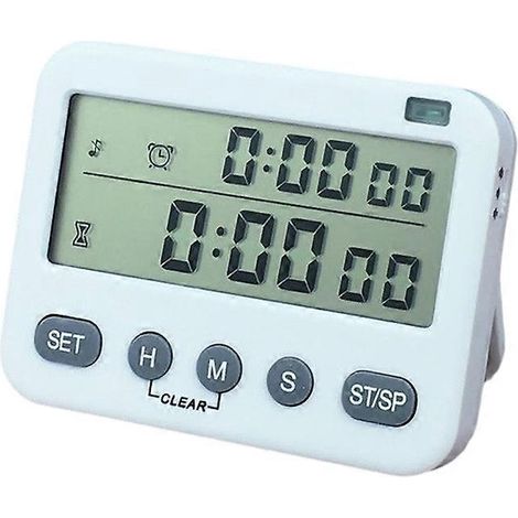 Minuteur deux-en-un : compte à rebours, réveil, rappel pour les heures d'étude/de travail. (1/5)