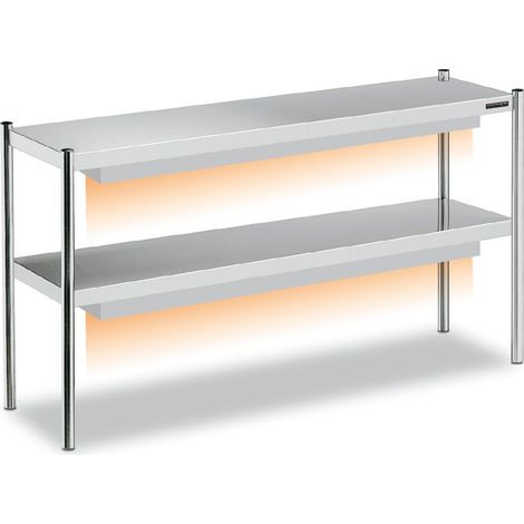 Étagère de Table Double Inox Profondeur 350mm - Distform
