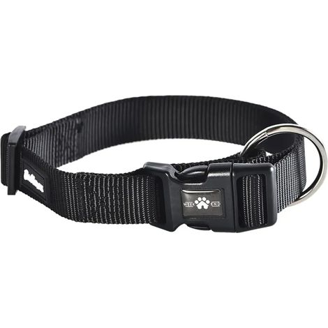 Collier en nylon noir ajustable 45-65 cm (1/2)