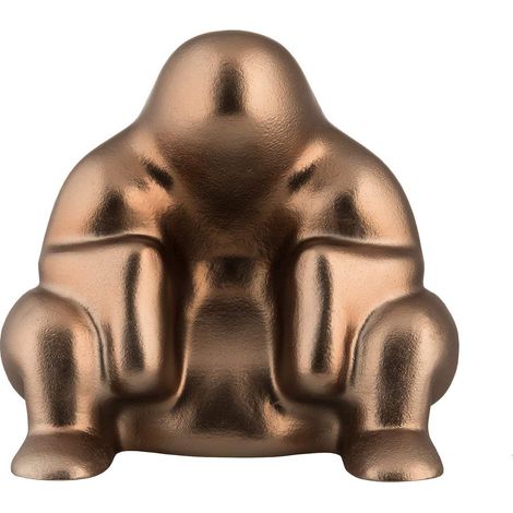 Bloque-Porte Design en Résine Thermoplastique avec Revêtement en PVD, Brown Metal (1/3)
