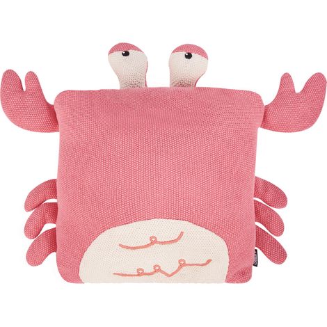 Conjunto de 2 Cojines infantiles Almohada de Animales en Forma de Cangrejo Algodón Rosa Suave Jargalli (1/5)