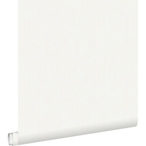 papier peint uni avec structure en denim jeans blanc cassé - ESTAhome (1/5)