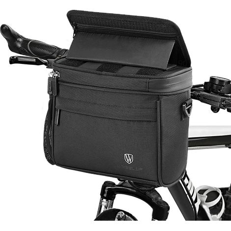 Écran tactile sac de cadre avant vélo imperméable support téléphone guidon EVA sacoche cyclisme