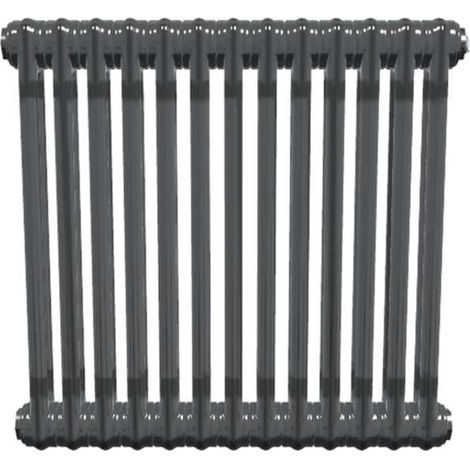 Bircham - Bare Metal Lacquer 2 Column Radiator H600mm  x W611mm