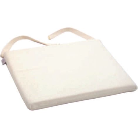 Cuscino Sedia Con Trattamento Antimacchia, Colore Ecru, Sfoderabile - CM 44 X 44 X4 H