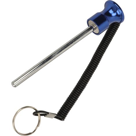 8x125mm Magnetstift für Krafttrainingsgeräte mit Zugseil und Gewichtswähler für Trainingszubehör (blau). (1/5)