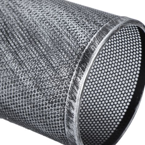 Abat-jour industriel en maille, douille E27, en fer forgé, pour suspension de bar ou café, AC85-265VR, argent rétro (1/5)