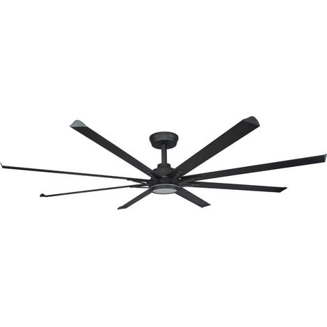 Ventilateur de plafond déstratificateur aluminium basalte très grand taille moderne DC  274 Cm KlassFan Big Tornado Wh