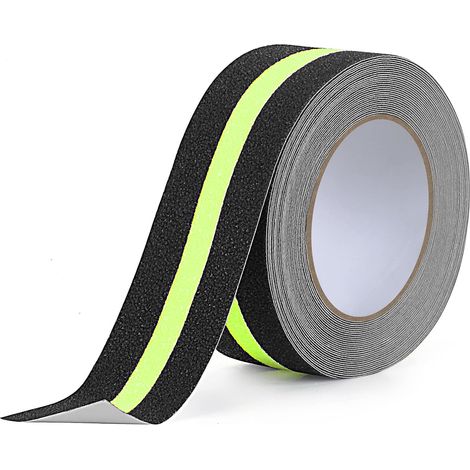 Anti-Rutsch-Treppenband, 5 cm x 10 m, phosphoreszierendes Anti-Rutsch-Band, Anti-Rutsch-Sicherheitsband, Anti-Rutsch-Klebeband für Treppenstufen, leuchtend, wasserfest (1/5)