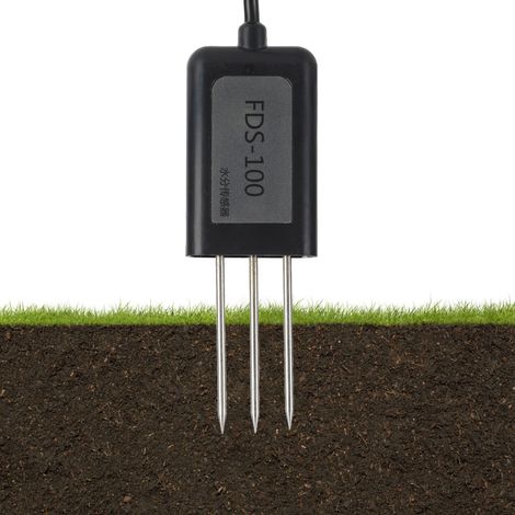 Capteur d'humidité du sol pour serres agricoles, détecteur d'humidité du sol, sortie 0-2 V, tension de fonctionnement 7-24 V (1/5)
