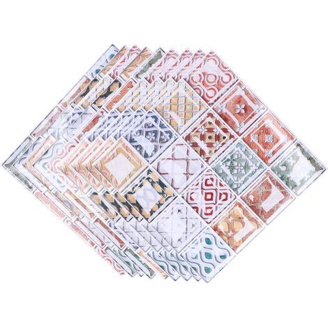 10 autocollants muraux lumineux de 20x20 cm, stickers carreaux créatifs DIY pour salon et décoration intérieure (1/5)