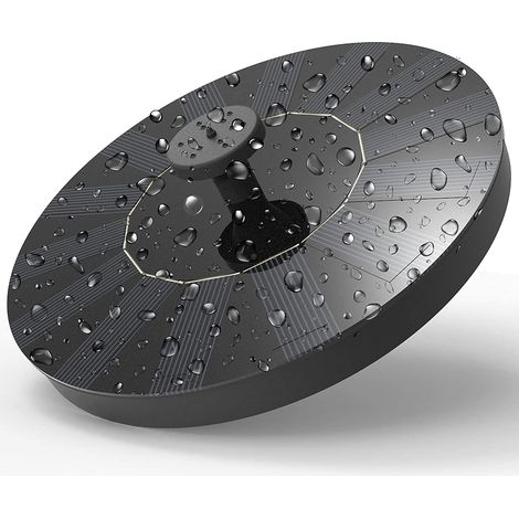 Fontana solare, pompa solare per laghetto, pompa per acqua da giardino con pannello solare monocristallino da 1W, decorazione galleggiante per giardino, piccolo laghetto, abbeveratoio per uccelli, acq (1/5)