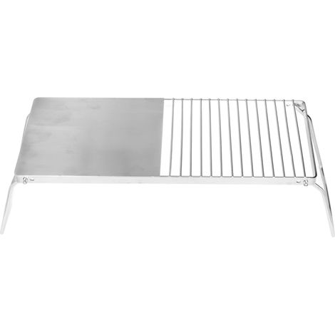 Support de barbecue multifonctionnel pliable en acier inoxydable pour cuisine extérieure, idéal pour les grillades en camping et en voyage. (1/5)