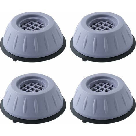 Ecleanfy - 4Pcs Patins Anti Vibration Lave Linge Tapis Anti Vibration Machine a Laver Caoutchouc Antidérapant Pied à Suppression des Chocs et du Bruit, Antidérapant pour Lave-Linge Réfrigérateur, Suré (1/5)