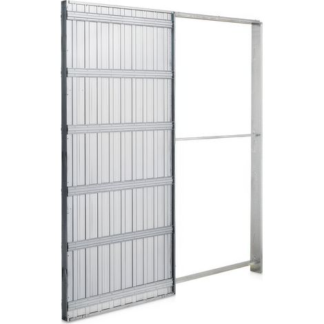 Marca – Contre-châssis pour porte coulissante escamotable 80x210cm – Épaisseur mur fini 100mm – Version placoplâtre