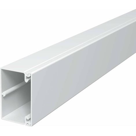 OBO Bettermann Goulotte murale et de plafond sans halogène 40x60x2000 Polycarbonate/Acrylonitrile-Butadiène-Styrène blanc pu..., 6175410 (1/2)