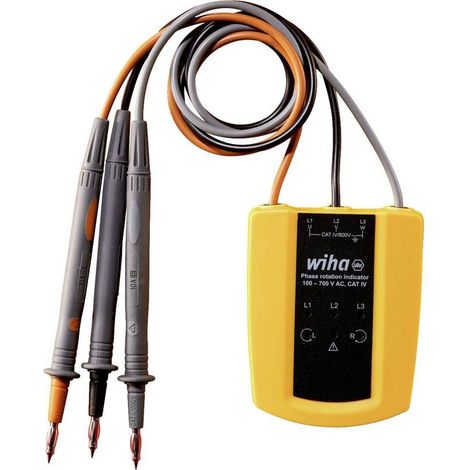 [GEBRAUCHT] B-Ware Wiha Drehfeldtester CAT III 1000V CAT IV 600V Drehfeldmessgerät IP40 93x31x75mm (1/2)