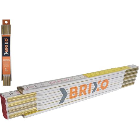 DOPPIMETRI LEGNO BIANCO-GIALLO