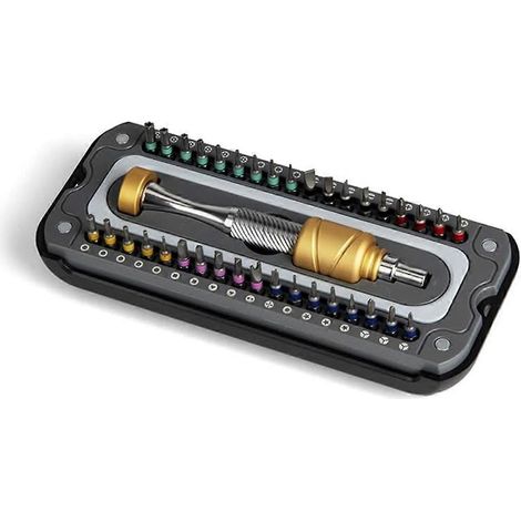 Coffret de tournevis 37 en 1 avec embouts magnétiques de précision, mini-étui à outils démontable pour Smart H (1/4)