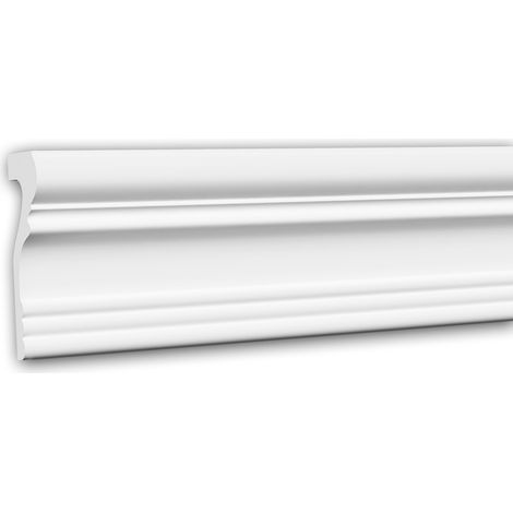 Moldura para pared 151355 Profhome Perfil de estuco Moldura decorativa Moldura friso estilo Neoclasicismo blanco 2 m