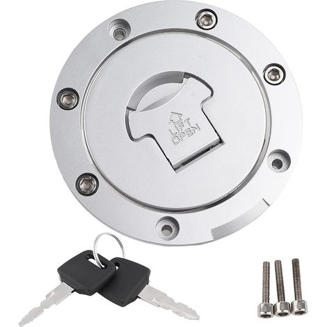 Eosnow Gasbehälterkappe, keine Leckage Kraftstoffabdeckung starker Kompatibilität Edelstahlersatz für VFR800 2002-2009 Auto