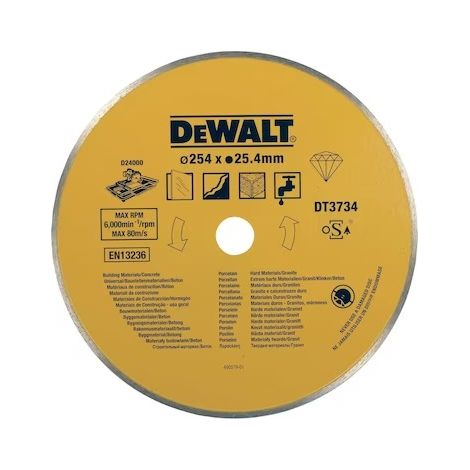 DeWALT - Disco da taglio per materiali duri 254x25,4 mm DT3734