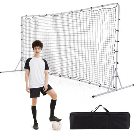 COSTWAY Portable Soccer Rebounder Net Soccer Training Equipment w/Carry Bag (1/5)