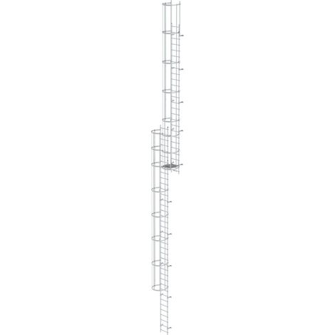 Günzburger Steigtechnik Escabeau multidirectionnel avec protection dorsale (construction) Aluminium nu 17,16 m - 510160 (1/3)