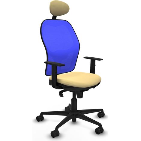 Sedia Ufficio con Poggiatesta Jorquera Piqueras y Crespo 1D036N1 Crema (1/5)